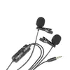 მიკროფონი BOYA BY-M1DM Dual Omni-directional Lavalier Mic Black  - Primestore.ge