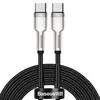 კაბელი Baseus Cafule Series Metal Data Cable Type-C to Type-C 100W 2m CATJK-D01  - Primestore.ge