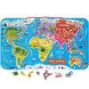 Toy educational map Janod Magnetic world map Janod English J05504