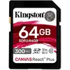 მეხსიერების ბარათი kingston Canvas React Plus SDR2/64GB  - Primestore.ge