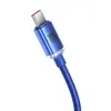 კაბელი Baseus Crystal Shine Series Fast Charging Data Cable USB to Type-C 100W 1.2m CAJY000403  - Primestore.ge