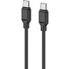 Cable 2E Cable USB-C - USB-C Glow 60W 1m Black