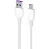 კაბელი 2E Cable USB-A - USB-C Glow 1m White  - Primestore.ge