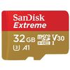 Memory card SanDisk 32GB Extreme MicroSD/HC UHS-I Card 100MB/S V30/4K Class 10 /Adapter SDSQXAF-032G-GN6AA