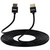 კაბელი 2Е Cable HDMI 2.0 (AM/AM), Slim, High Speed, Alumium, 3m, black  - Primestore.ge