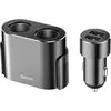მანქანის დამტენი Baseus High Efficiency One To Two Cigarette Lighter CRDYQ-01  - Primestore.ge