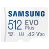 მეხსიერების ბარათი Samsung EVO Plus A2 V30 microSDXC UHS-I 512GB сlass10  - Primestore.ge