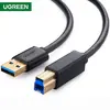 პრინტერის კაბელი UGREEN US210 (10372) USB-B 3.0 Type B to Type A Print Cable 2m (Black)  - Primestore.ge