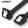 SATA კაბელი US217 (30797) SATA 3.0 Data Cable 90° Elbow Black 0.5M  - Primestore.ge