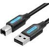 პრინტერის კაბელი VENTION COQBI USB 2.0 A Male to B Male Printer Cable 3M Black PVC Type  - Primestore.ge