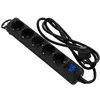 დენის დამაგრძელებელი 2E Power strip 5XSchuko switch 3G*1.5мм, 5м, black  - Primestore.ge