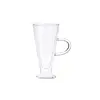 ლატეს ჭიქების ნაკრები ARDESTO Double wall borosilicate glass mug set Ardesto, 230 ml, 2 pcs, with handles  - Primestore.ge