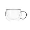 ლატეს ჭიქების ნაკრები ARDESTO Double wall borosilicate glass mug set Ardesto, 300 ml, 2 pcs  - Primestore.ge