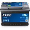 Battery Exide EXCELL EB740 74 A*s R+