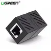 ქსელის კაბელის გადასაბმელი UGREEN NW114 (20390) RJ45 Cat7 / 6 / 5e Ethernet Adapter 8P8C Network Extender Extension Cable for Ethernet Female Cable (Black)  - Primestore.ge
