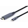 კაბელი Gembird CC-USB3C-HDMI-01-6 USB Type-C to HDMI display Adapter cable 1.8 m  - Primestore.ge