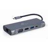 Adapter Gembird A-CM-COMBO7-01 USB Type-C 7-in-1 multi-port adapter