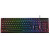კლავიატურა NOXO FUSIONLIGHT Rainbow Backlit Gaming Keyboard EN/RU Black  - Primestore.ge