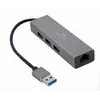 Adapter Gembird A-AMU3-LAN-01 USB AM Gigabit network adapter with 3-port USB 3.0 hub