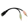 ადაპტერი Logilink CA0020 Audio adapter 3.5 stereo 4p. female to 2 x 3.5 stereo male  - Primestore.ge