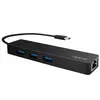 USB ჰაბი Logilink UA0313 USB 3.1 Type-C 3-port Hub with Gigabit LAN  - Primestore.ge