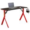 Gaming desk Furnee TE-Y18, Gaming Desk, Red/Black