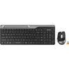 Keyboard with mouse A4tech Fstyler FB2535C Wireless Combo Set EN/RU Smoky Grey