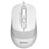 მაუსი A4tech Fstyler FM10S Wired Mouse White  - Primestore.ge