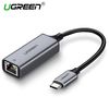 USB network adapter UGREEN CM199 (50737) USB Type C to 10/100/1000M Ethernet Adapter (Space Gray)