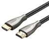 HDMI კაბელი UGREEN 50108, HDMI 2.0 4K Carbon Fiber Zinc Alloy Cable, 2m, Gray  - Primestore.ge