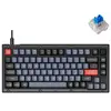 Keyboard Keychron V1 68 Key QMK Keychron K PRO Blue Hot-Swap RGB Knob Frosted Black