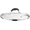 მინის თავსახური Ardesto Lid Black Mars 22cm, glass, stainless steel, silicone  - Primestore.ge