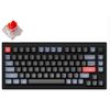 Keyboard Keychron V1 68 Key QMK Keychron K PRO Red Hot-Swap RGB Knob Carbon Black
