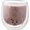 ყავის ჭიქა Ardesto Double wall borosilicate glass mug set Animals, 300 ml, 2 pcs  - Primestore.ge