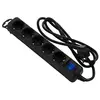 დენის გამანაწილებელი 2E 2E-U05ESM3B, 5 Socket, 3m, Black  - Primestore.ge