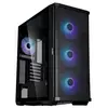 პროცესორის ქეისი Zalman Computer case Z10 PLUS BLACK, without PSU, 2xUSB3.0, 1xUSB Type-C, 3x140mm ARGB fans, 1x120mm ARGB fans, TG Side Panel, EATX, Black  - Primestore.ge