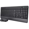 Keyboard + Mouse Trust 24529 Trezo, Wireless, USB, Bluetooth, Keyboard And Mouse, Black