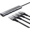 USB hub Trust Halyx, 4-in-1, USB 3.2, USB-A, USB-C Hub, Gray