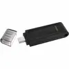 USB ფლეშ მეხსიერება Kingston 128GB USB-C 3.2 Gen 1 DT70  - Primestore.ge