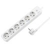 Power extension Logilink LPS247 Socket Outlet 6-Way + Switch 1.5m White