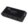 ადაპტერი Logilink UA0085 Hub 4-Port USB2.0 with power adapter black  - Primestore.ge