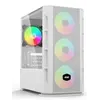 ქეისი 2E Gaming Computer case Calleo GB700W, without PSU, 2xUSB 3.0, 1xUSB 2.0, 4x120mm ARGB, controller with remote, TG Side Window, mATX, White  - Primestore.ge