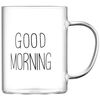 ჭიქების ნაკრები Ardesto Borosilicate glass mug set Good Morning, 420 ml, 2 pcs, with handles  - Primestore.ge