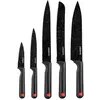 დანების ნაკრები Ardesto Black Mars Knives Set 5 pcs, black, stainless steel, plastic  - Primestore.ge