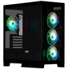 ქეისი 2E Gaming Computer case Fantom GK701B, without PSU, 2xUSB 3.0, 1xUSB Type-C, 4x120mm ARGB, controller with remote, TG Side/Front Panel, mATX, Black  - Primestore.ge
