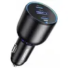მანქანის დამტენი UGREEN CD293 (90413), 130W, USB, 2xUSB-C, Black  - Primestore.ge