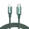 USB cable UGREEN US304 (80564), 87W, MFi, USB-C to Lightning, 1m, Midnight Green