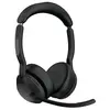 ყურსასმენი Jabra 25599-999-999 Evolve2 55, Link380a MS Stereo, Headset, Wireless, Bluetooth, USB, Black  - Primestore.ge