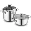 მულტისახარში ქვაბი Korkmaz A171 Alia 4 pcs. Pressure Cooker  - Primestore.ge