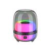 Speaker Hoco BS58 Crystal colorful luminous portable speaker Magic black night